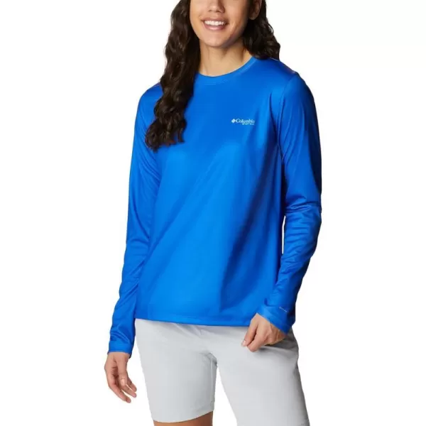 imageWomens Tidal Tee PFG Fish Flag LsBlue MacawGulf Stream Gradient