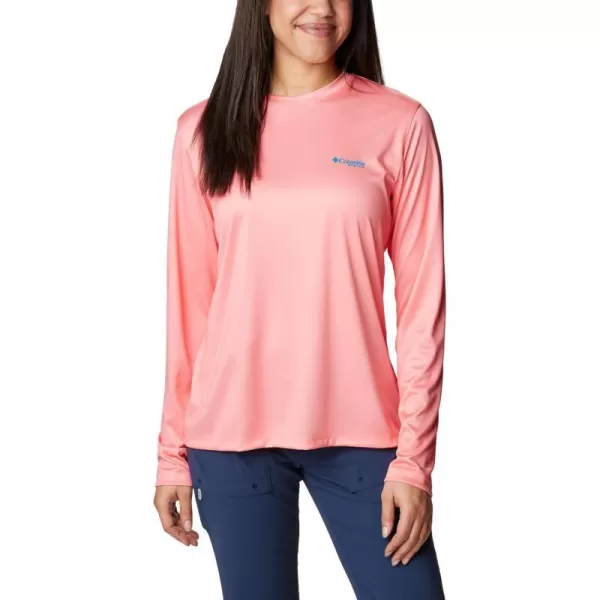 imageWomens Tidal Tee PFG Fish Flag LsCoral GlowFish and Friends Ombre