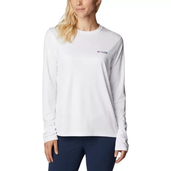 imageWomens Tidal Tee PFG Fish Flag LsWhiteFish Flag Ombre