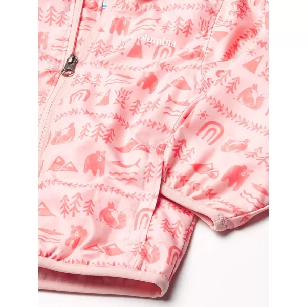 imageBoys Mini Pixel Grabber Ii Wind JacketPink Sand Camp Hieroglyphs