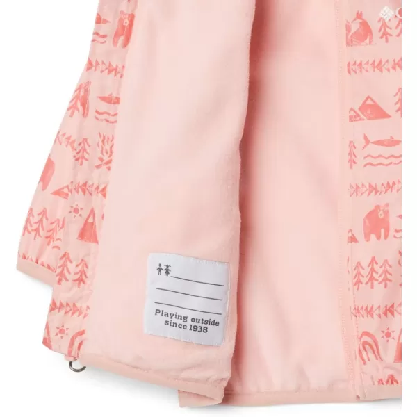 imageBoys Mini Pixel Grabber Ii Wind JacketPink Sand Camp Hieroglyphs
