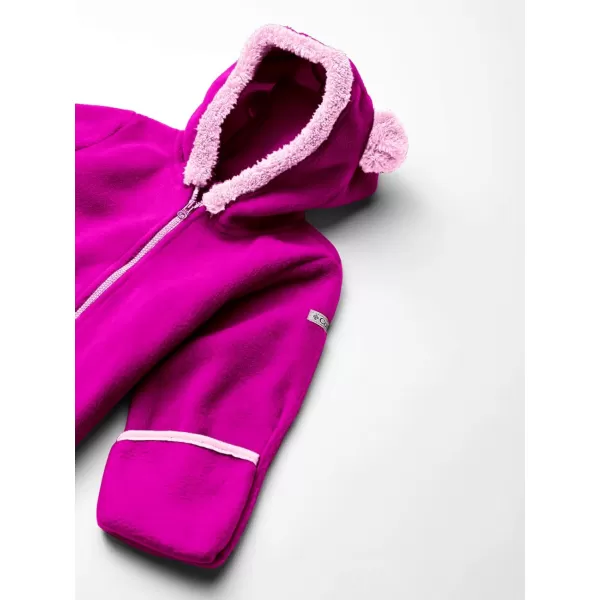 imageColumbia Baby Boys Tiny Bear Ii Bunting Warm Soft FleeceBright Plum Pink Clover