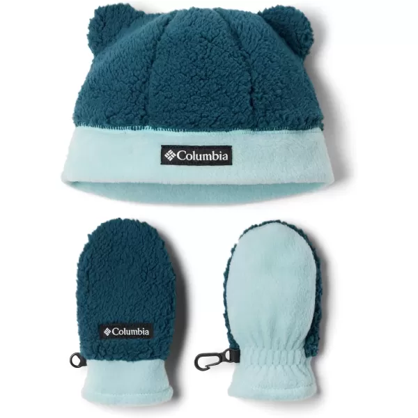 imageColumbia Baby Toddler Rugged Ridge Beanie and MittenNight Wave Aqua Haze