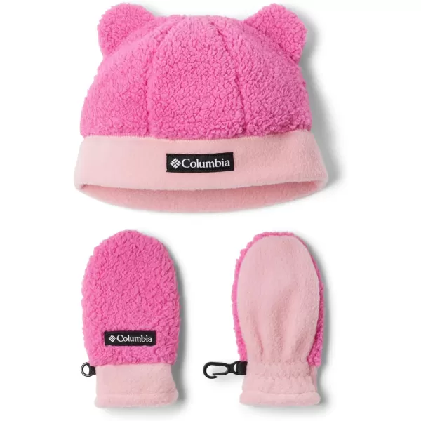 imageColumbia Baby Toddler Rugged Ridge Beanie and MittenPink Ice Pink Orchid