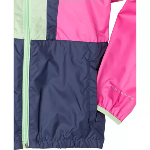 imageColumbia Boys Back Bowl Hooded WindbreakerPink IceNocturnalKey West