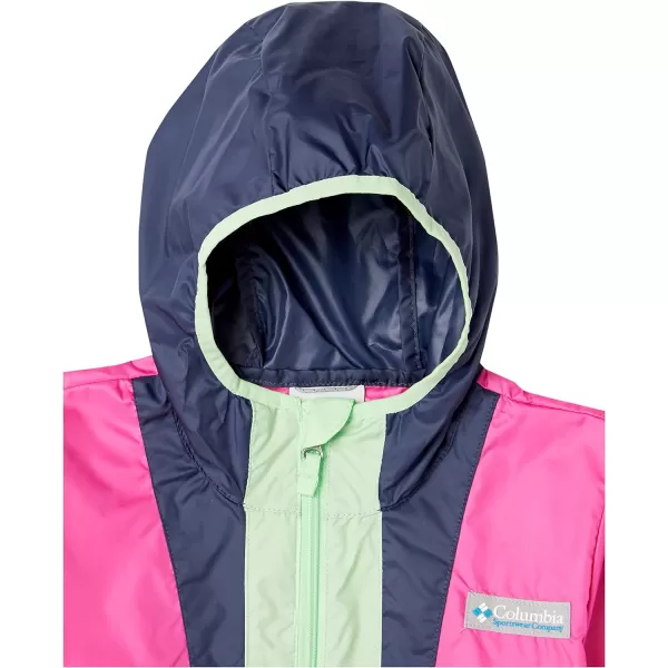 imageColumbia Boys Back Bowl Hooded WindbreakerPink IceNocturnalKey West