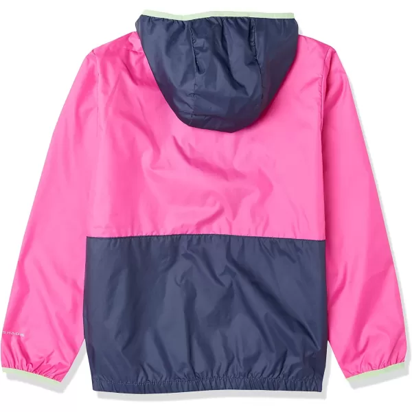 imageColumbia Boys Back Bowl Hooded WindbreakerPink IceNocturnalKey West