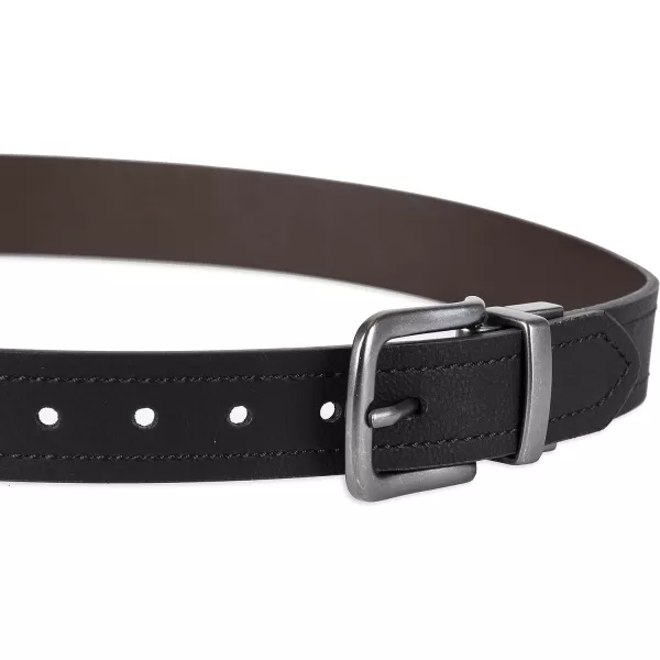imageColumbia Boys Casual Reversible TwoInOne BeltBig Boys BlackBrown Stitch