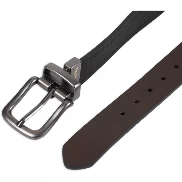 imageColumbia Boys Casual Reversible TwoInOne BeltBig Boys BlackBrown Stitch