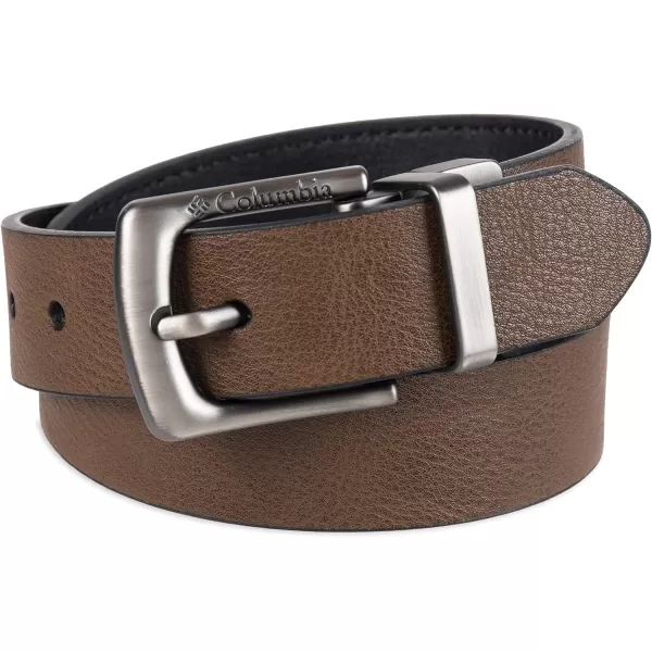 imageColumbia Boys Casual Reversible TwoInOne BeltBig Boys BrownBlack