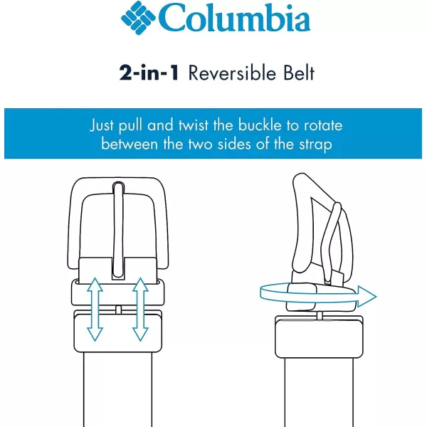 imageColumbia Boys Casual Reversible TwoInOne BeltBig Boys BrownBlack