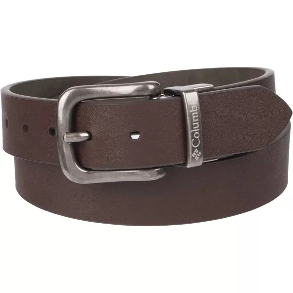 imageColumbia Boys Casual Reversible TwoInOne BeltBig Boys OliveBrown