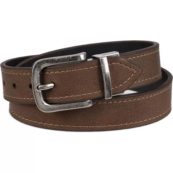 imageColumbia Boys Casual Reversible TwoInOne BeltBig Boys TanBlack