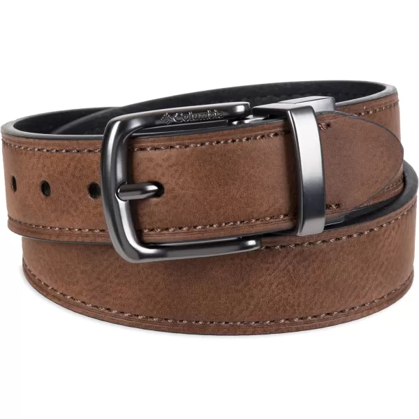 imageColumbia Boys Casual Reversible TwoInOne BeltBig Boys TanBlack Casual