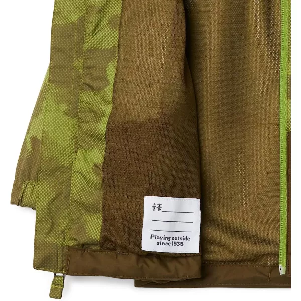 imageColumbia Boys Dalby Springs JacketNew OliveMatcha Spotted Camo