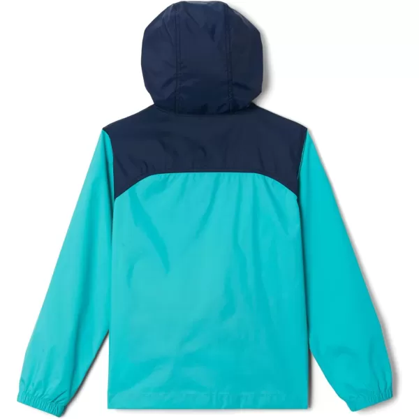 imageColumbia Boys Glennaker Rain JacketBright AquaCollegiate Navy