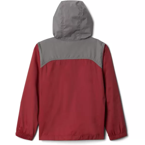imageColumbia Boys Glennaker Rain JacketRed JasperCity Grey