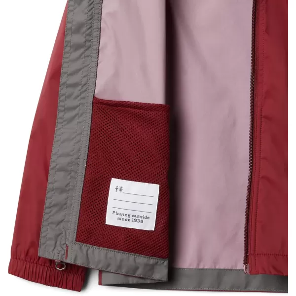 imageColumbia Boys Glennaker Rain JacketRed JasperCity Grey