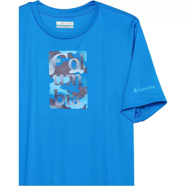 imageColumbia Boys Grizzly Ridge Short Sleeve Graphic ShirtBright IndigoHalftoned Camo Grx