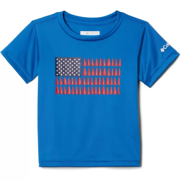 imageColumbia Boys Grizzly Ridge Short Sleeve Graphic ShirtBright IndigoPatriotic Pines Graphic