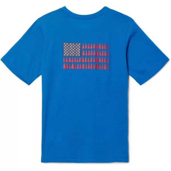 imageColumbia Boys La Poudre Pass Short Sleeve TeeBright IndigoPatriotic Pines Graphic