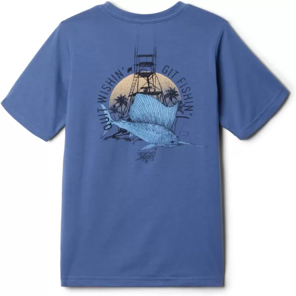 imageColumbia Boys PFG Short Sleeve Seasonal Graphic TeeBluebellSail Tower Graphic