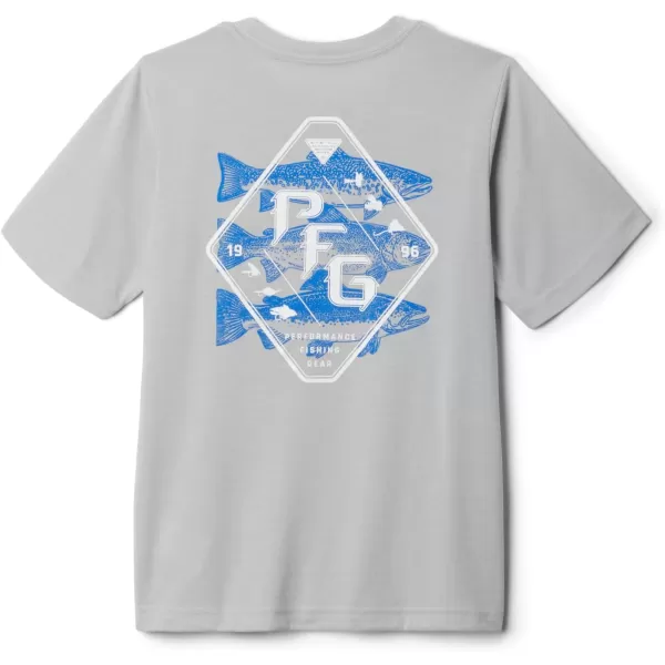 imageColumbia Boys PFG Short Sleeve Seasonal Graphic TeeCool GreyStack Em Trout