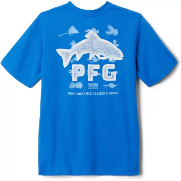 imageColumbia Boys PFG Short Sleeve Seasonal Graphic TeeVivid BlueBait Jumper Graphic