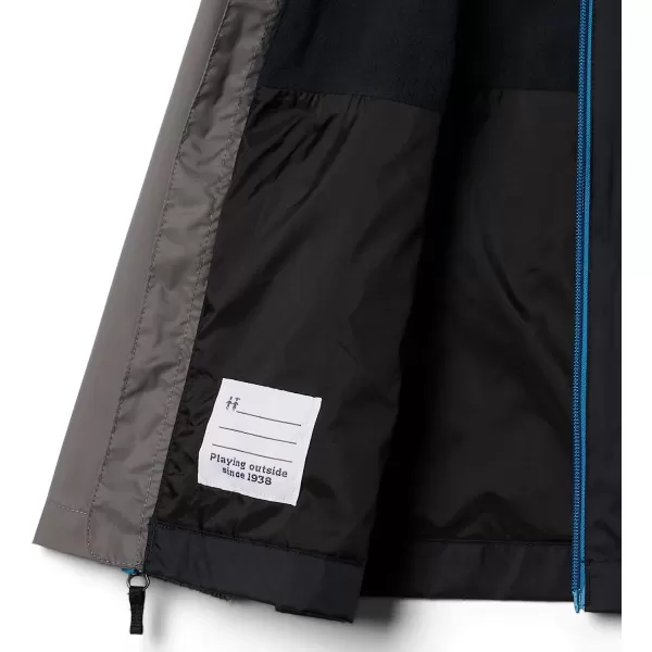 imageColumbia Boys RainZilla JacketBlackCity Grey