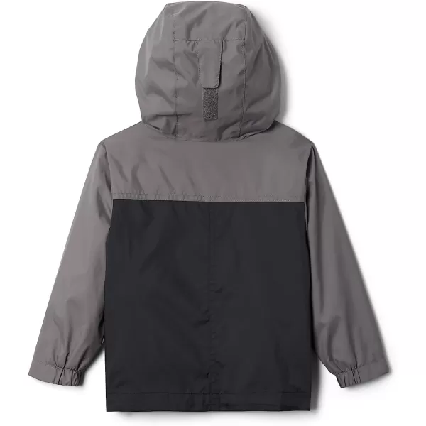 imageColumbia Boys RainZilla JacketBlackCity Grey