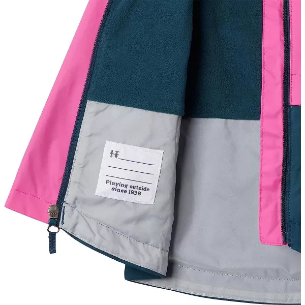 imageColumbia Boys RainZilla JacketPink Ice Night Wave