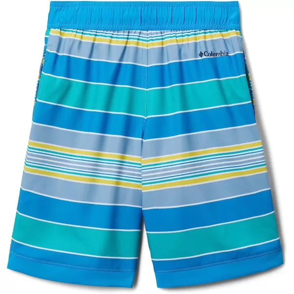 imageColumbia Boys Sandy Shores BoardshortBright Aqua Danby StripeCompass Blue
