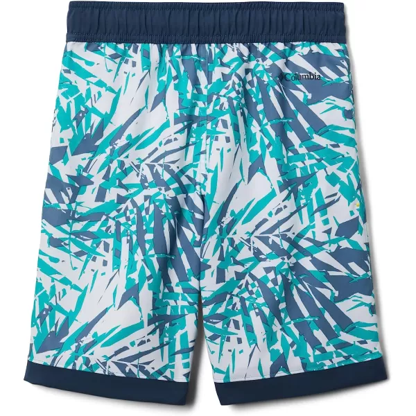 imageColumbia Boys Sandy Shores BoardshortBright Aqua Dye Palms TonalDk Mountain