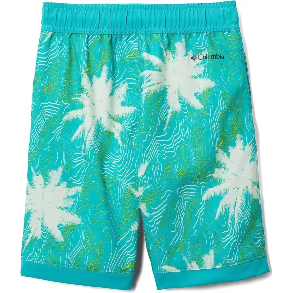imageColumbia Boys Sandy Shores BoardshortBright Aqua Topo PalmsBright Aqua