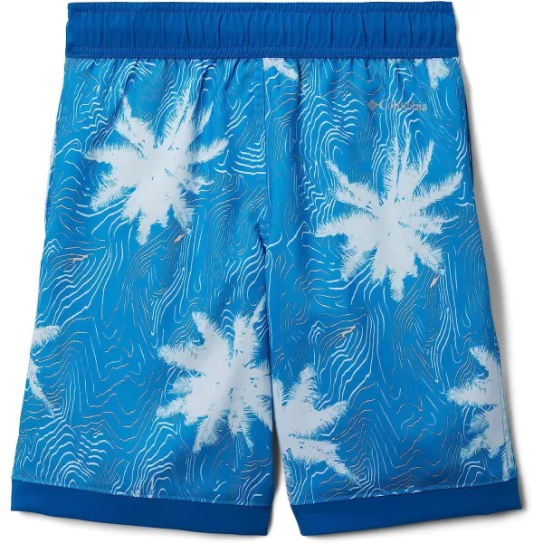 imageColumbia Boys Sandy Shores BoardshortCompass Blue Topo PalmsBright Indigo