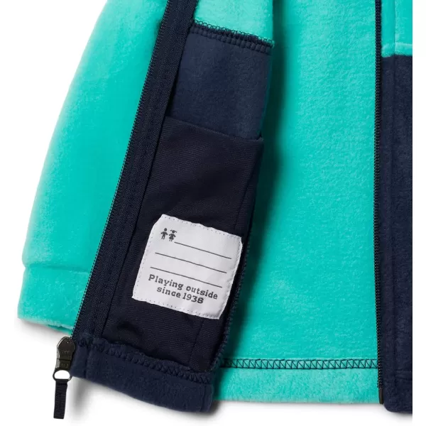 imageColumbia Boys Steens Mountain Ii FleeceCollegiate Navy  Electric Turquoise