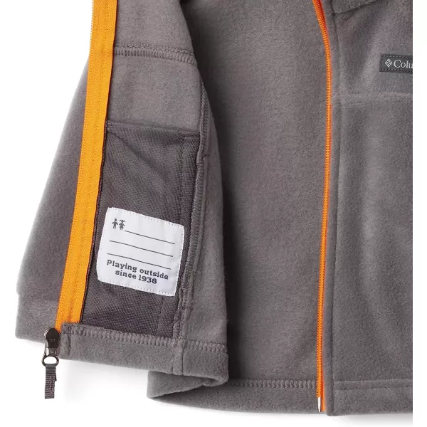 imageColumbia Boys Steens Mt Ii Classic Fit Fleece JacketCity Grey Flame Orange