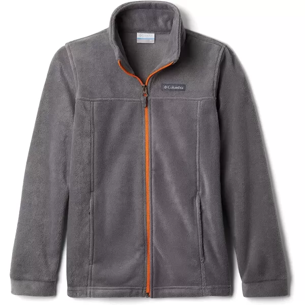 imageColumbia Boys Steens Mt Ii Classic Fit Fleece JacketCity Grey Flame Orange