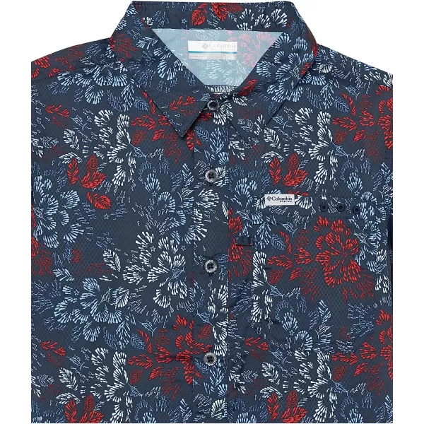 imageColumbia Boys Super Slack Tide Short Sleeve Camp ShirtCollegiate Navy Deep Sea Dash