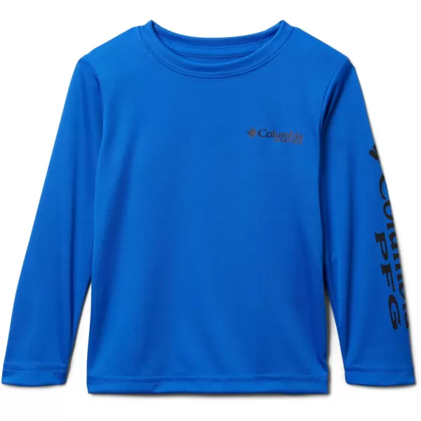 imageColumbia Boys Terminal Tackle Long Sleeve TeeBlue MacawBlack Logo