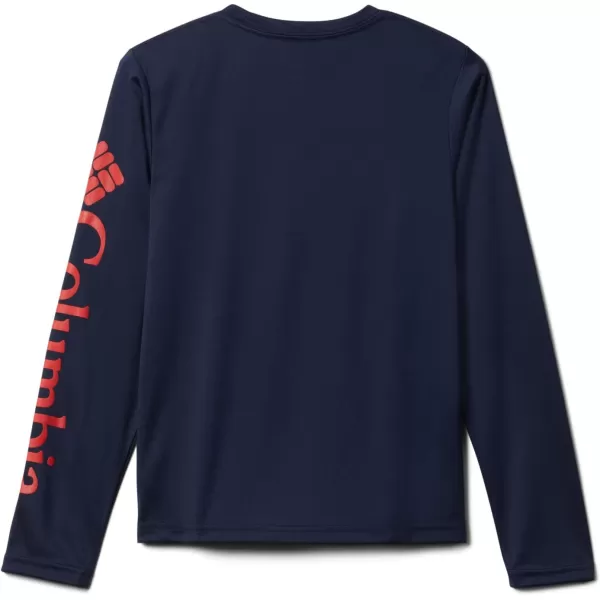 imageColumbia Boys Terminal Tackle Long Sleeve TeeCollegiate NavyRed Spark Logo