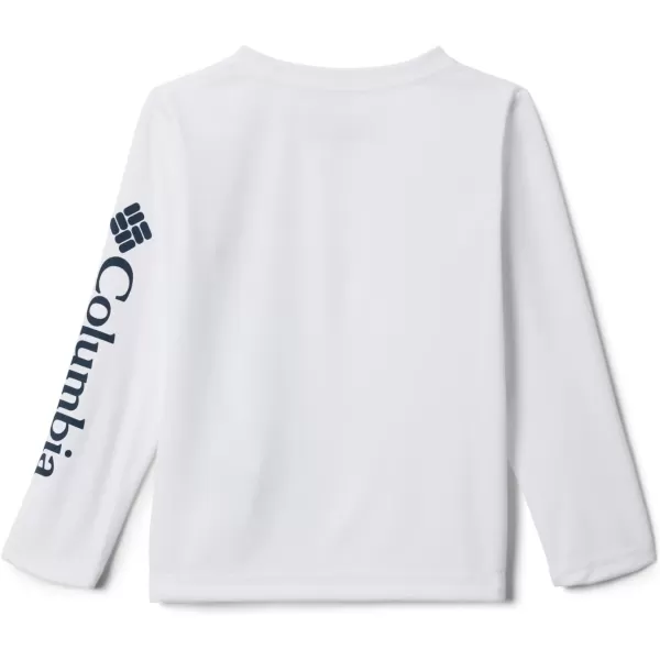imageColumbia Boys Terminal Tackle Long Sleeve TeeWhiteCollegiate Navy Logo
