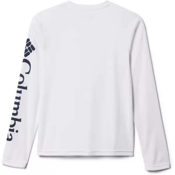 imageColumbia Boys Terminal Tackle Long Sleeve TeeWhiteCollegiate Navy Logo