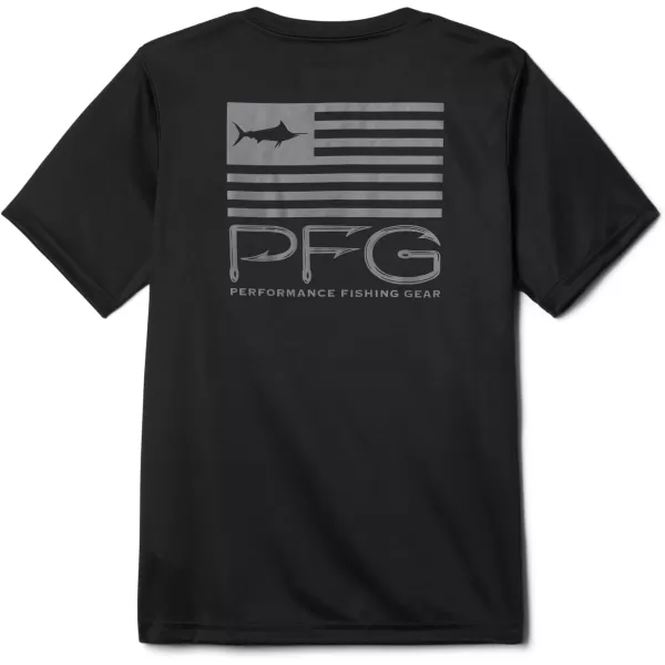imageColumbia Boys Terminal Tackle PFG Fish Flag Short SleeveBlackFish Star Marlin Graphic