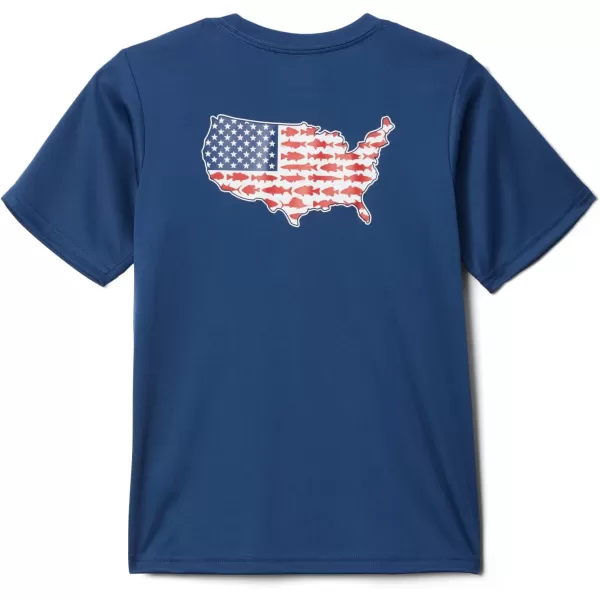 imageColumbia Boys Terminal Tackle PFG Fish Flag Short SleeveCarbonUsa Statetroit
