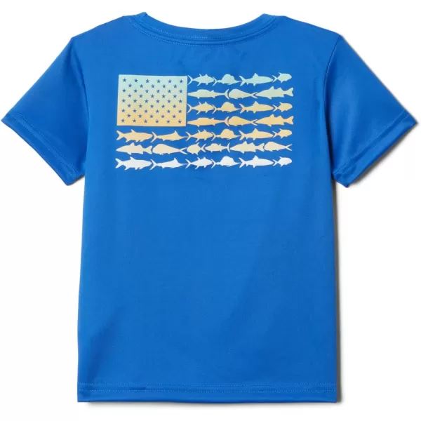 imageColumbia Boys Terminal Tackle PFG Fish Flag Short SleeveVivid BlueFish Flag Fade Graphic