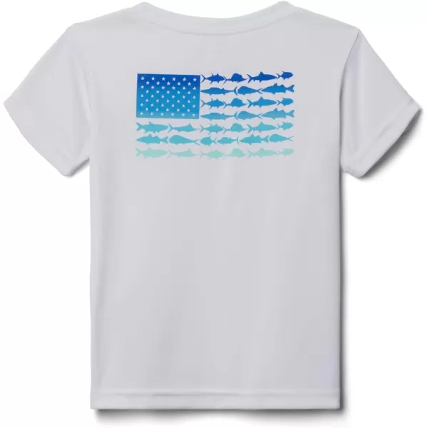 imageColumbia Boys Terminal Tackle PFG Fish Flag Short SleeveWhiteBlue Macaw Gradient