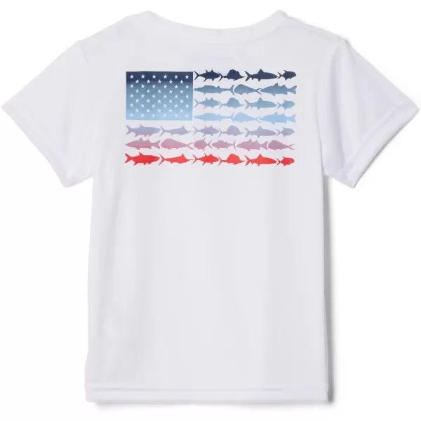 imageColumbia Boys Terminal Tackle PFG Fish Flag Short SleeveWhiteFish Flag Fade Graphic