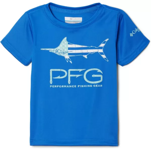 imageColumbia Boys Terminal Tackle PFG Marlin America Short SleeveVivid BlueMarlin America Graphic
