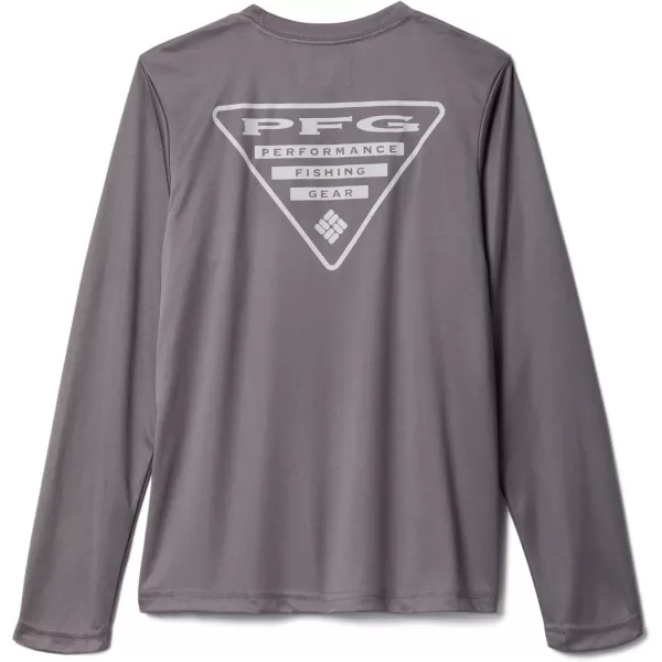 imageColumbia Boys Terminal Tackle PFG Triangle Logo Long SleeveCity GreyCool Grey